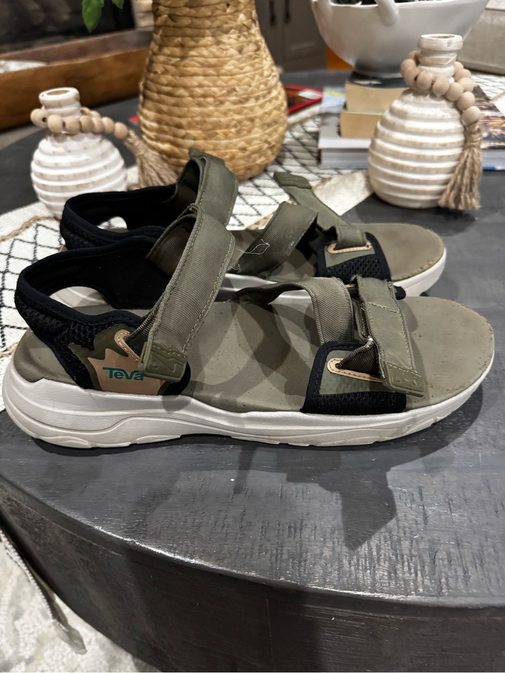 Teva Men’s Olive, Black and Tan Sport Sandals